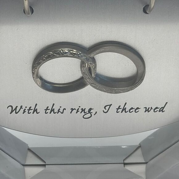 Silver Wedding Ring Holder - Picture 5 of 6